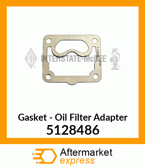 New Aftermarket GASKET, OIL FILTER ADAPT. 5128486