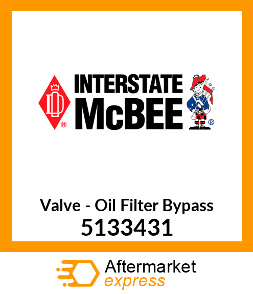 New Aftermarket VALVE, OIL FLTR BY-PASS 5133431