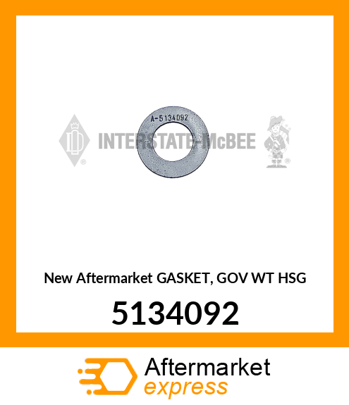 New Aftermarket GASKET, GOV WT HSG 5134092