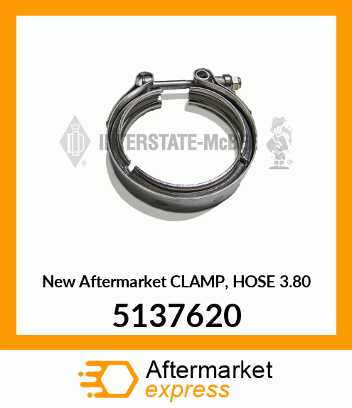 New Aftermarket CLAMP, HOSE 3.80 5137620