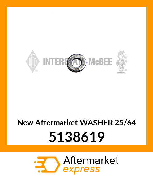 New Aftermarket WASHER 25/64 5138619