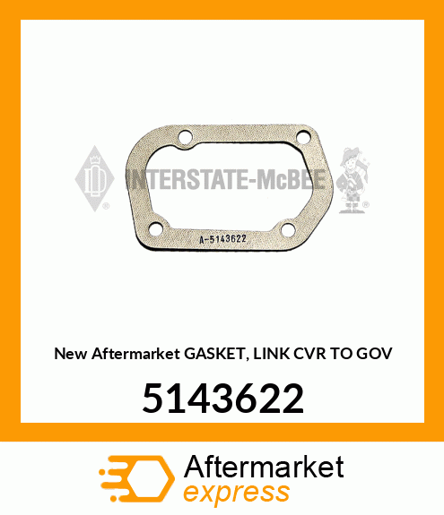 New Aftermarket GASKET, LINK CVR TO GOV 5143622