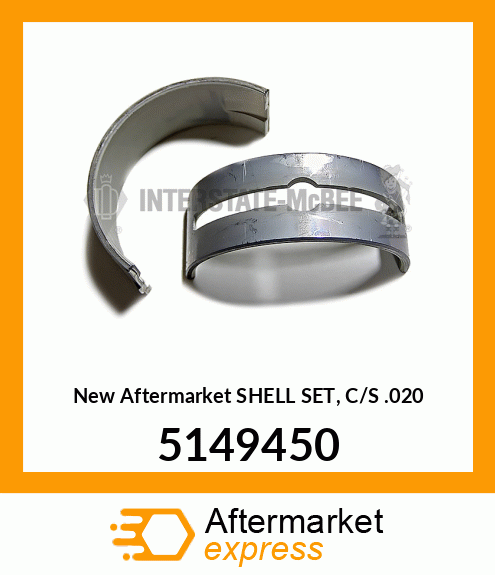 New Aftermarket SHELL SET, C/S .020 5149450