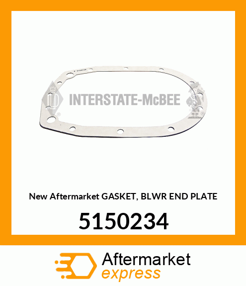 New Aftermarket GASKET, BLWR END PLATE 5150234