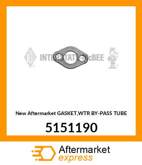 New Aftermarket GASKET,WTR BY-PASS TUBE 5151190