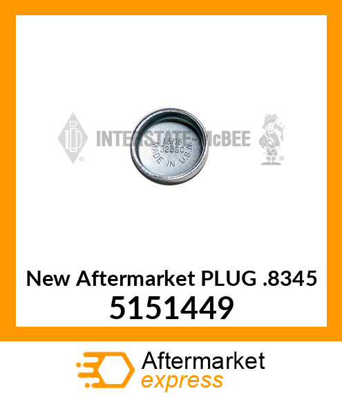 New Aftermarket PLUG .8345 5151449