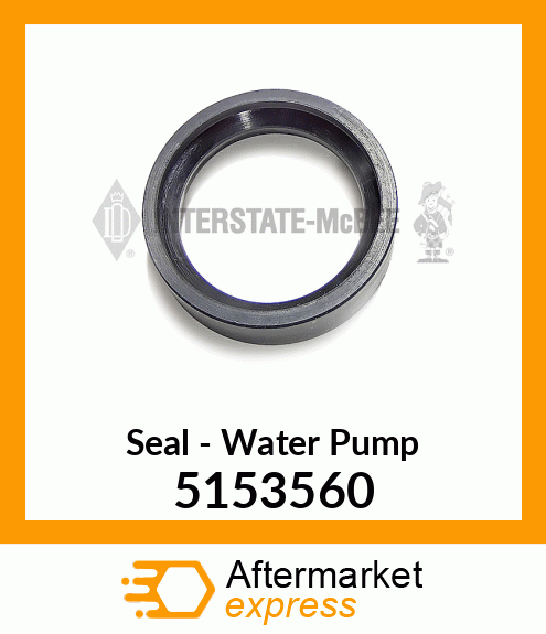 New Aftermarket SEAL, WATER PUMP INLET 5153560