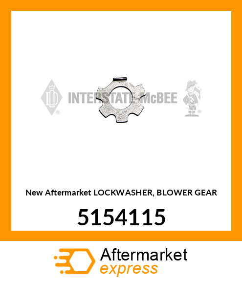 New Aftermarket LOCKWASHER, BLOWER GEAR 5154115