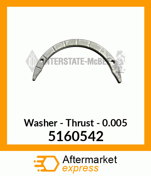 Thrust Bearing New Aftermarket 5160542