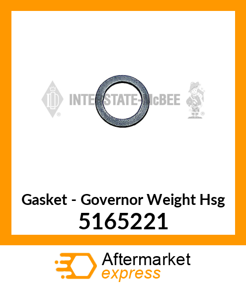 New Aftermarket GASKET, GOV. WT HSG 5165221