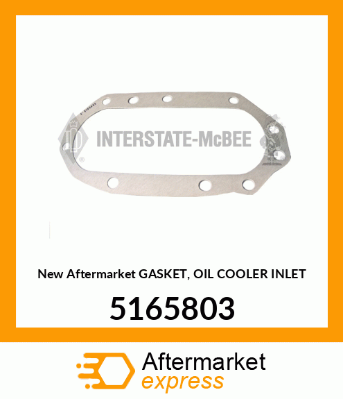 New Aftermarket GASKET, OIL COOLER INLET 5165803
