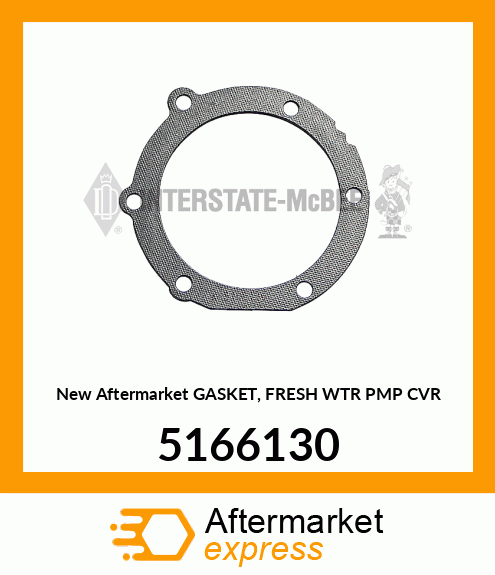 New Aftermarket GASKET, FRESH WTR PMP CVR 5166130