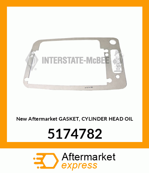 New Aftermarket GASKET, CYLINDER HEAD OIL 5174782