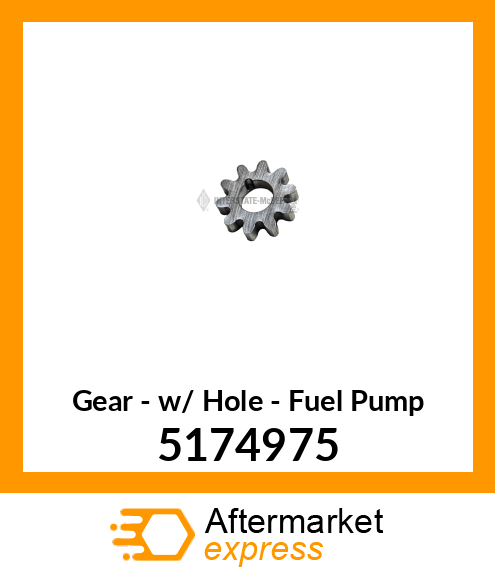 New Aftermarket GEAR, FUEL PUMP 5174975
