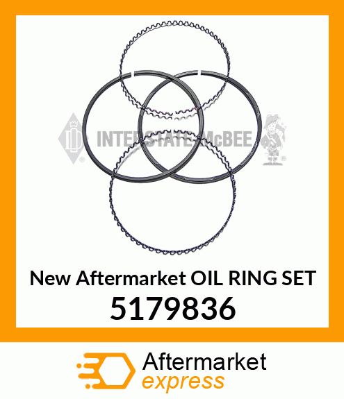 New Aftermarket OIL RING SET 5179836