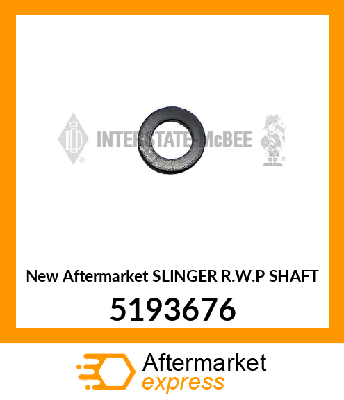 New Aftermarket SLINGER R.W.P SHAFT 5193676