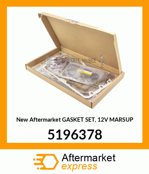 New Aftermarket GASKET SET, 12V MARSUP 5196378