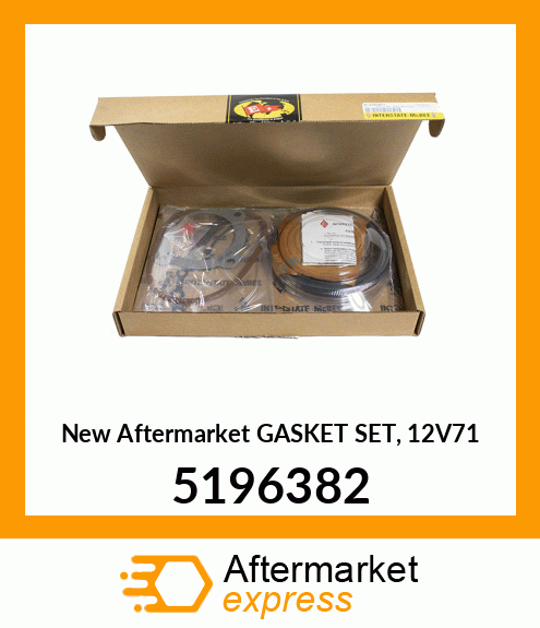 New Aftermarket GASKET SET, 12V71 5196382