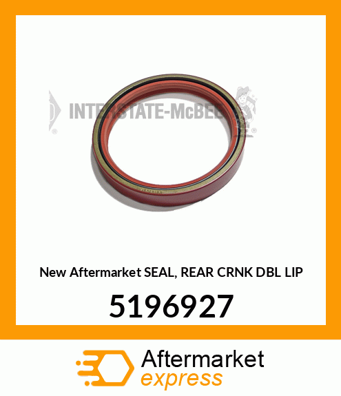 New Aftermarket SEAL, REAR CRNK DBL LIP 5196927