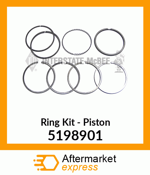 New Aftermarket RING SET, 3-6V53 SPECIAL 5198901