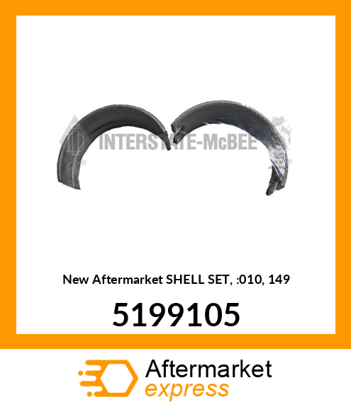 New Aftermarket SHELL SET, :010, 149 5199105