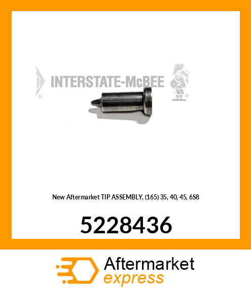 New Aftermarket TIP ASSEMBLY, (165) 35, 40, 45, 6S8 5228436