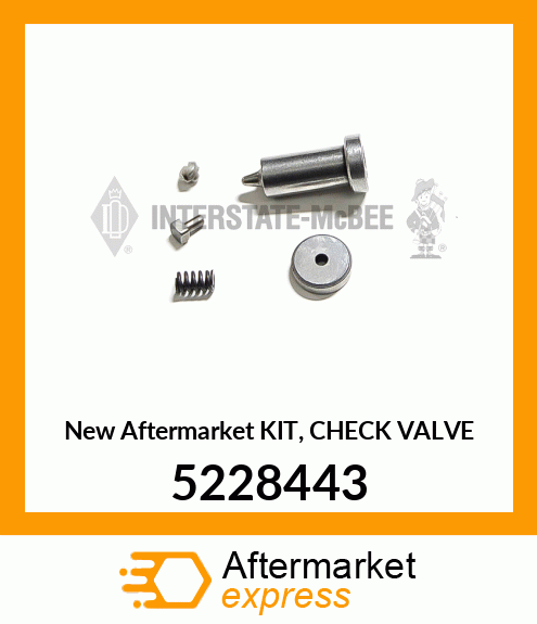 New Aftermarket KIT, CHECK VALVE 5228443