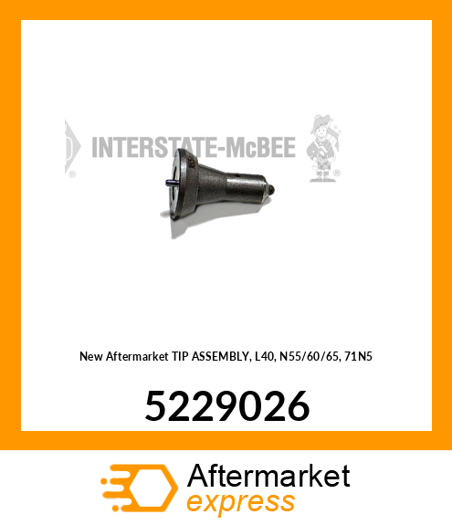 New Aftermarket TIP ASSEMBLY, L40, N55/60/65, 71N5 5229026