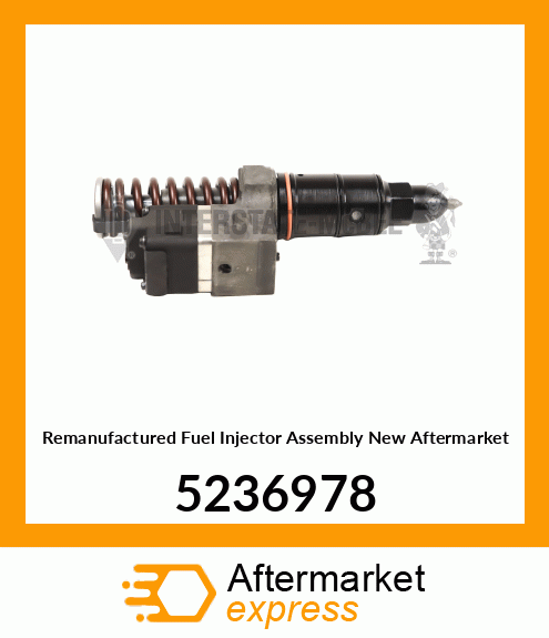 Remanufactured Fuel Injector Assembly New Aftermarket 5236978