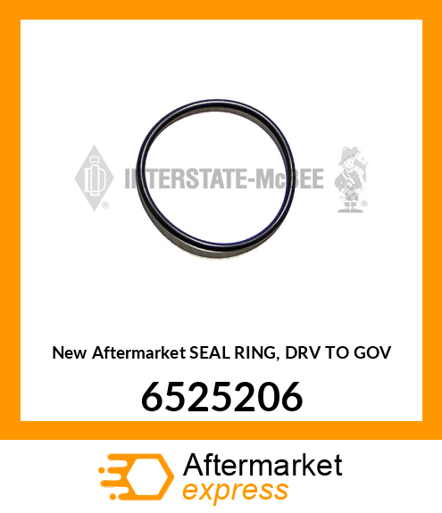 New Aftermarket SEAL RING, DRV TO GOV 6525206