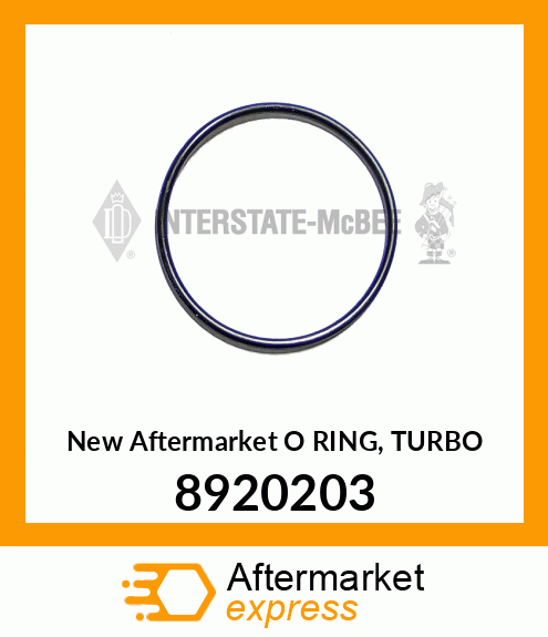 New Aftermarket O RING, TURBO 8920203