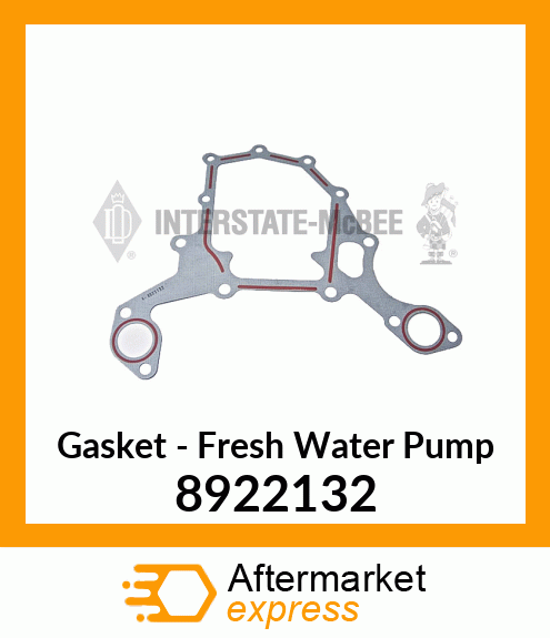 New Aftermarket GASKET, FRESH WATER PUMP 8922132