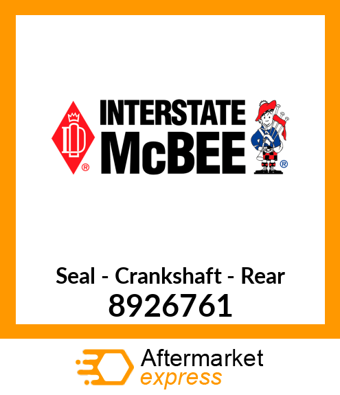 New Aftermarket SEAL,CRANK REAR SING. LIP 8926761