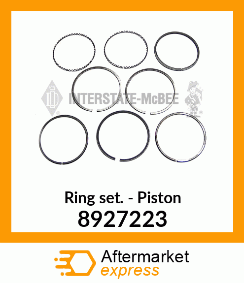 New Aftermarket RING SET X-HEAD 8927223