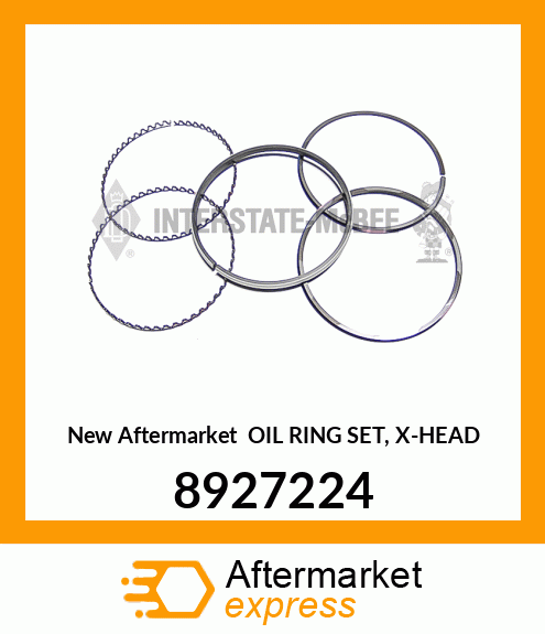 New Aftermarket OIL RING SET, X-HEAD 8927224