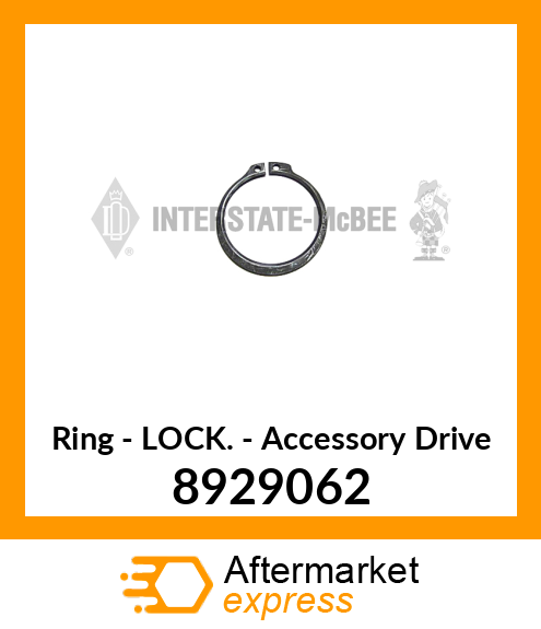 New Aftermarket LOCK RING, ACC. DRV. 8929062