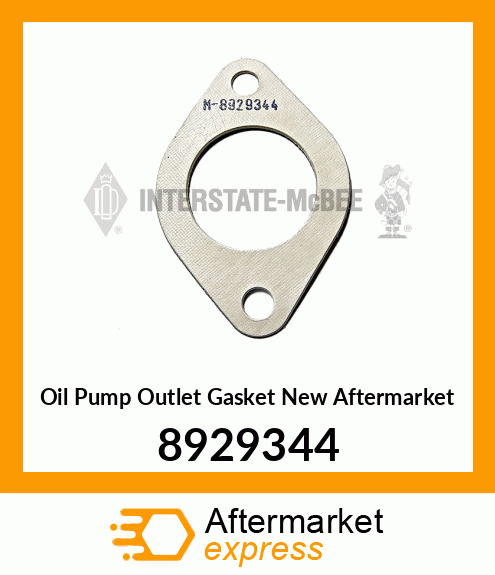 Oil Pump Outlet Gasket New Aftermarket 8929344