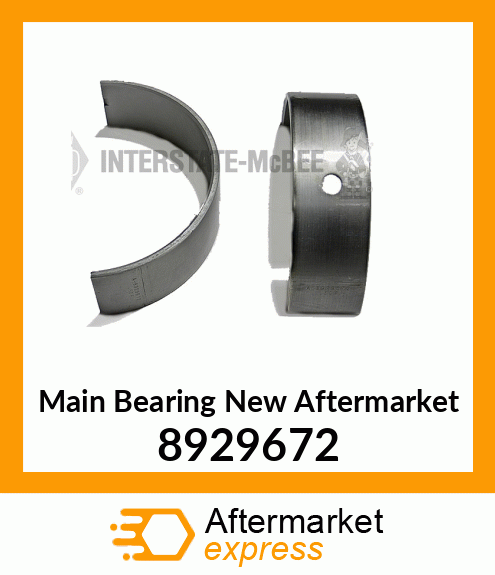 Main Bearing New Aftermarket 8929672