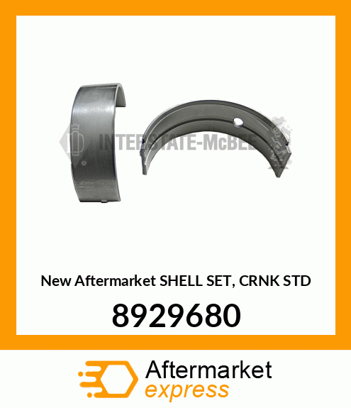 New Aftermarket SHELL SET, CRNK STD 8929680