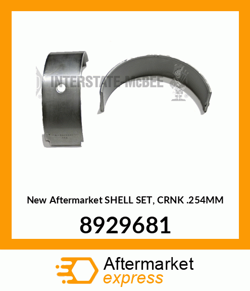 New Aftermarket SHELL SET, CRNK .254MM 8929681