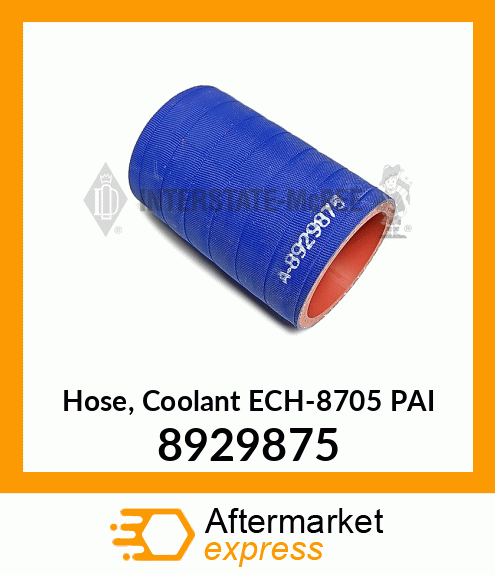 Hose, Coolant ECH-8705 PAI 8929875