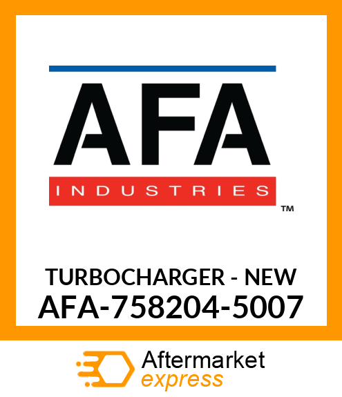 TURBOCHARGER - NEW AFA-758204-5007