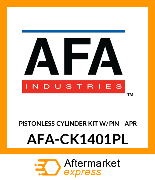 PISTONLESS CYLINDER KIT W/PIN - APR AFA-CK1401PL