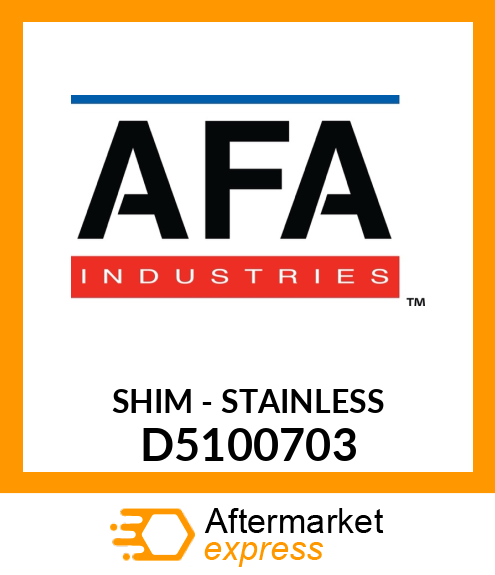 SHIM - STAINLESS D5100703