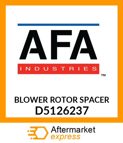 BLOWER ROTOR SPACER D5126237