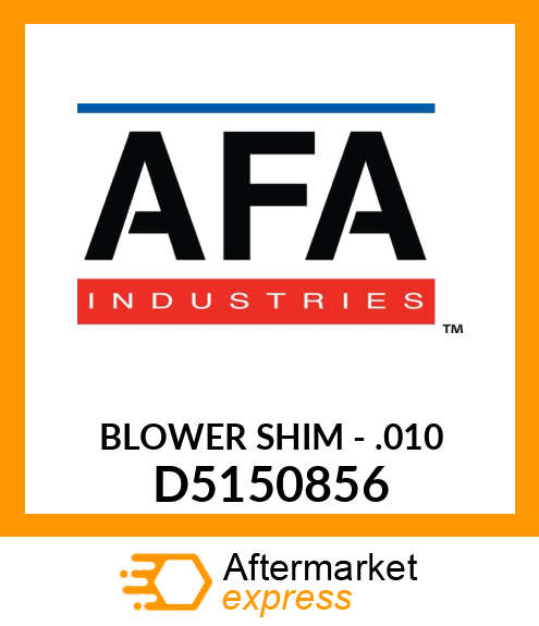 BLOWER SHIM - .010 D5150856