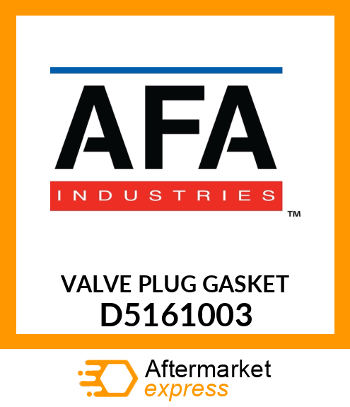 VALVE PLUG GASKET D5161003