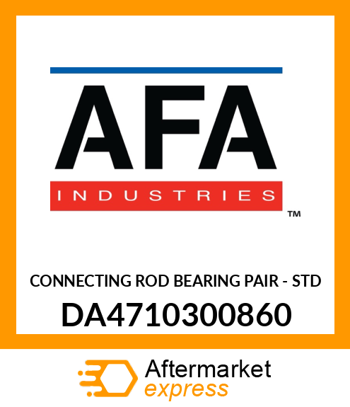 CONNECTING ROD BEARING PAIR - STD DA4710300860