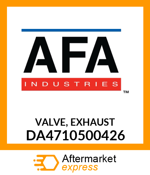 VALVE, EXHAUST DA4710500426