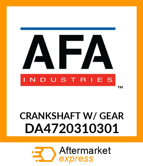 CRANKSHAFT W/ GEAR DA4720310301